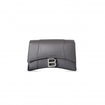 BALENCIAGA DOWN TOWN SHOULDER BAG IN GREY 7364712AABA1000 (21*15*7cm)